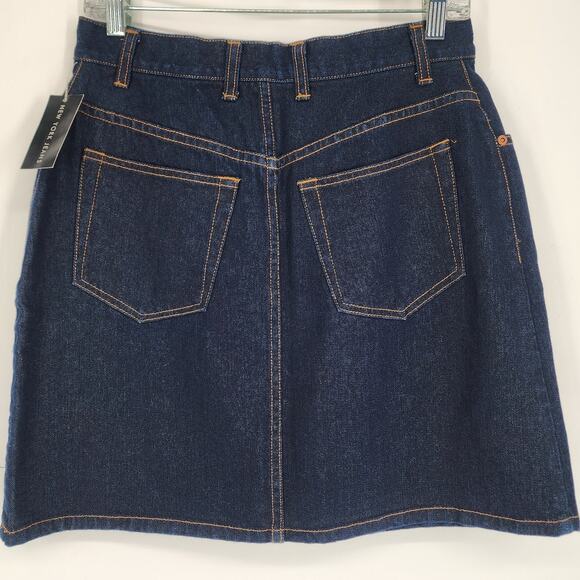 New York & Company NY Jeans Denim Skirt Dark Wash Size 8 NWT Vintage - Picture 9 of 9